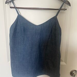 J. Crew Denim-Blue Spaghetti Strap Camisole